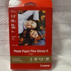 Canon Photo Plus II High-Glossy Photo 3.95" x 5.9" 100-Count Paper